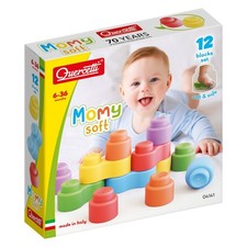 Quercetti Quercetti-4141 MOMY Soft, Konstruktionsspielzeug aus weichem Kunststof