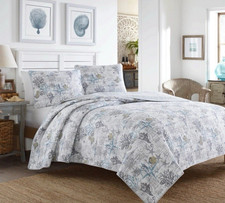 Tommy Bahama Beach Bliss Cotton Quilt, Size Full / Queen Set
