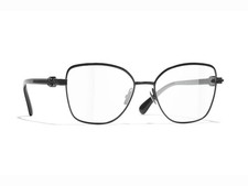 Chanel CH2212-C101 Black with Black Logo Optical Eyeglasses with Demo Lenses
