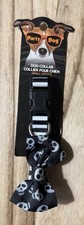 Halloween Dog Collar Black White Small - A0186