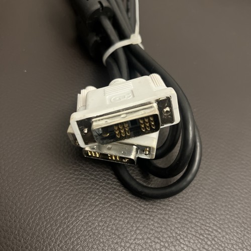 CAVO DVI MASCHIO 19 pin a 19 pin maschio DVI 1,7m NERO con CONNETTORI BIANCHI. - Foto 2 di 8