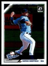 2019 Donruss Optic The Rookies Justus Sheffield Rookie Seattle Mariners #TR-5