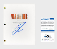 TOM HARDY AUTOGRAPH SIGNED WARRIOR FULL SCRIPT SCREENPLAY ACOA