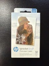 HP Sprocket Zink Photo Paper 2x3" Photo Printers 50 Sheets 1 Pack