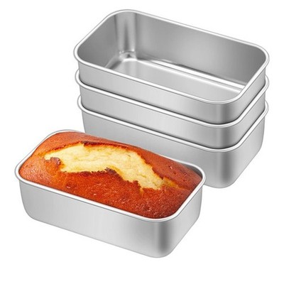 4 Stück Laibform, kleine Edelstahl Brotbackformen für Backofen, 8,54 x 55929