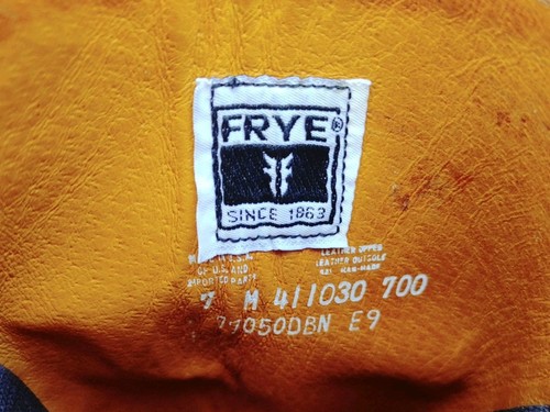 Vintage Frye Campus 14L Bananenleder hohe Stiefel 77050D eckige Zehenpartie Damen 7M Western - Bild 19 von 21