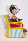 DISNEY MARX 50S MINNIE MOUSE IN ROCKER KNITTING WIND-UP TOY - GREAT PAINT -WORKS