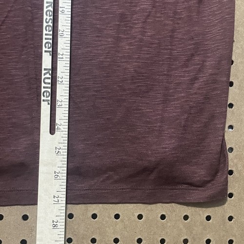 NWOT John Varvatos Shirt Mens Large Maroon Henley LS Wool Modal Blend Portugal - Picture 8 of 9
