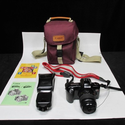Canon EOS Rebel X Film Camera 35-80mm F3.5-5.6 ii clean works speed lite 200e