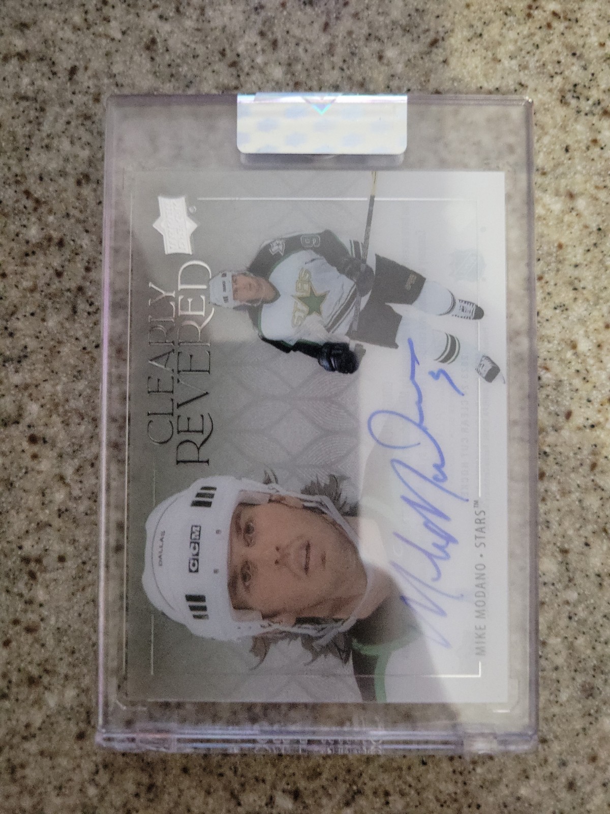 2023 Uper Deck Clear Cut Mike Modano Clearly Revered-Auto Encased