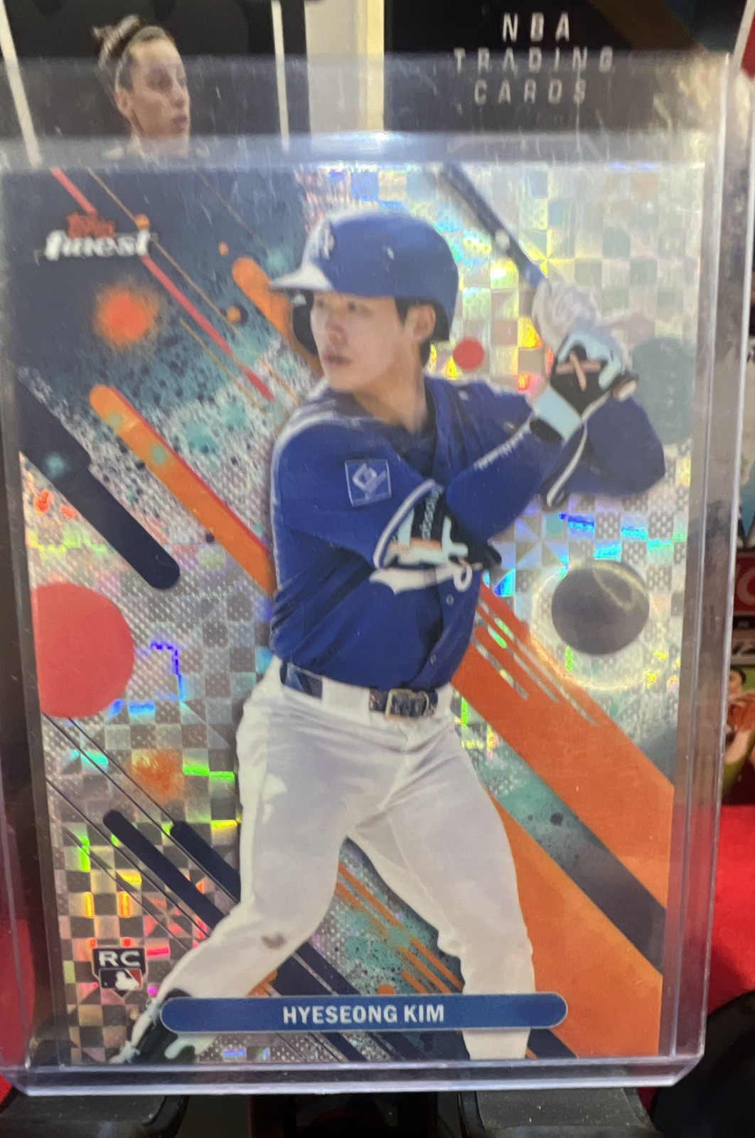 2025 Topps Finest - Common Hyeseong Kim #27 Checkerboard Refractor (RC)