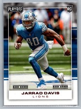 Jarrad Davis #252, Red Zone/Rookie, Detroit Lions, 2017 Panini Playoff