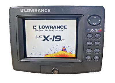 Lowrance LCX-19C Legacy Marine Sonar And GPS Chartplotter Power Tested