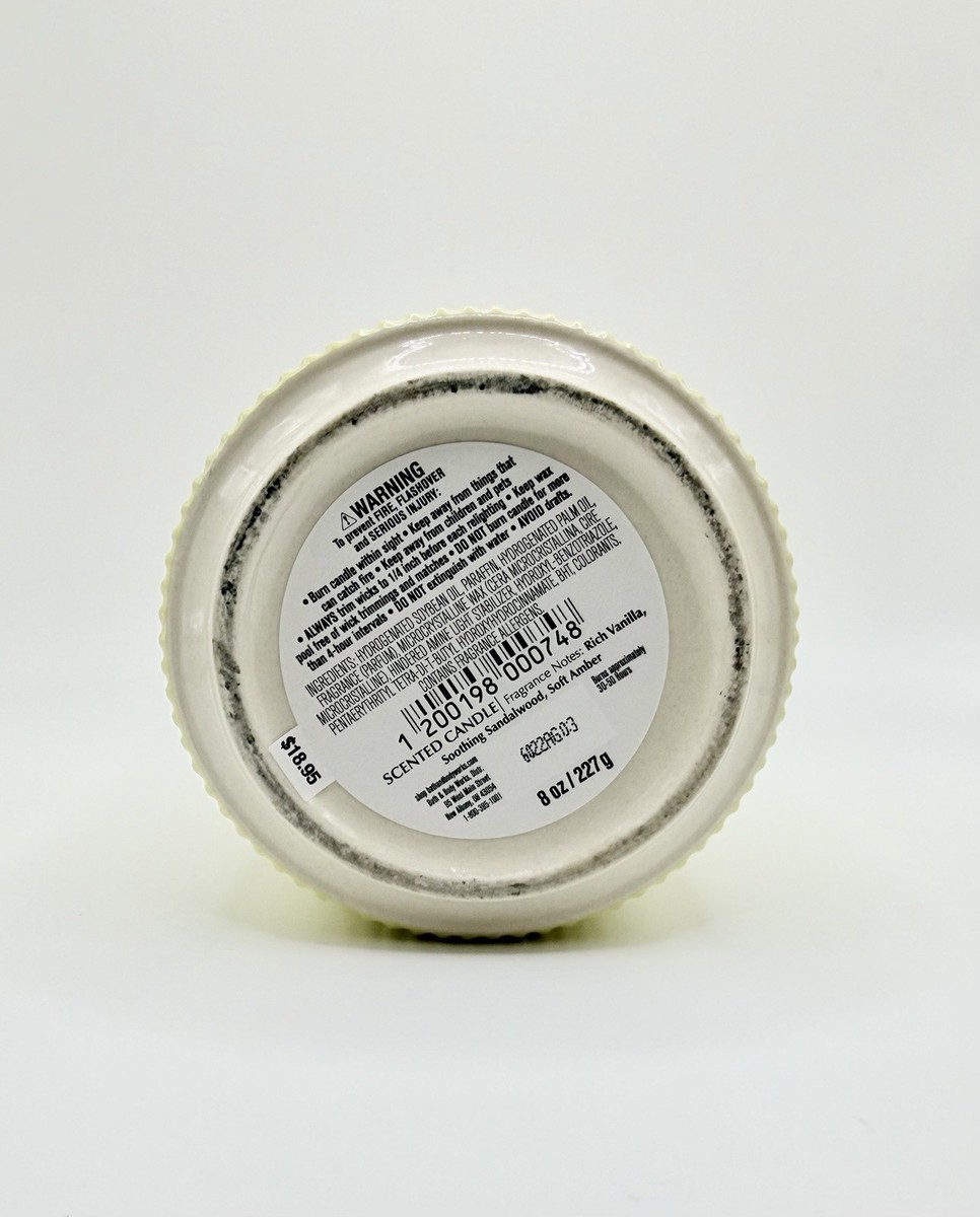 NEW 2026 Bath & Body Works COZY AMBER AND VANILLA Ceramic Single