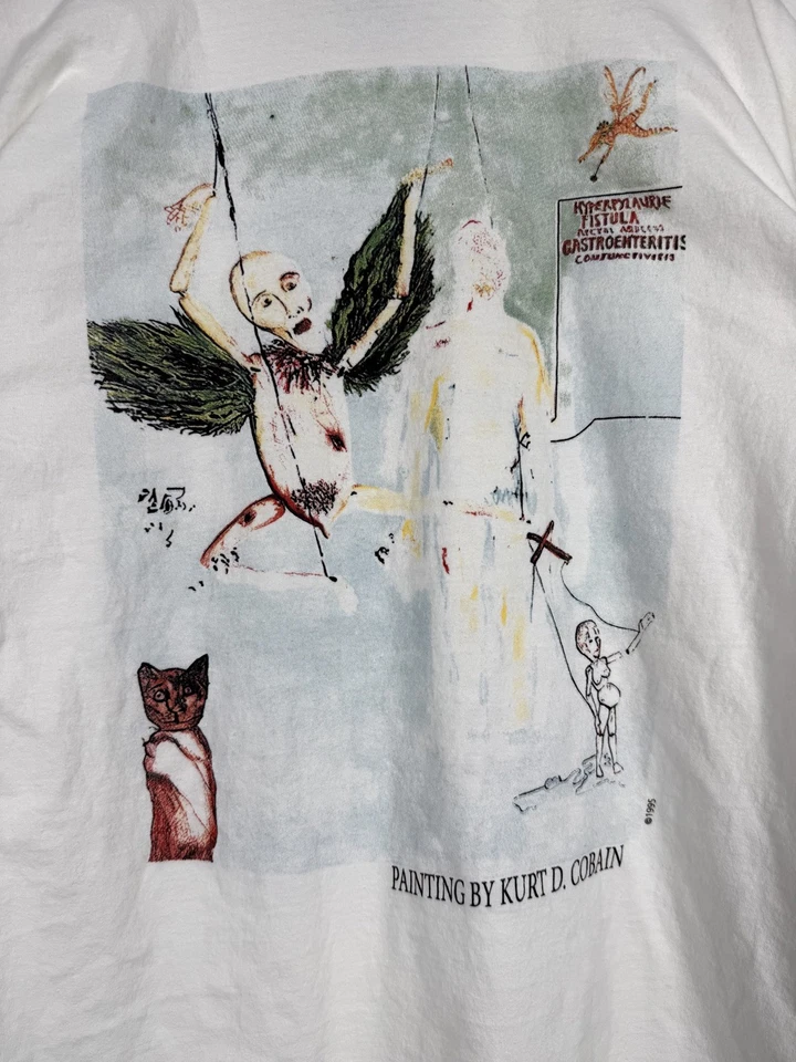 Kurt Cobain vintage T-shirt memorial T-shirt giant by tee jays tag size xl - Image 4 of 4