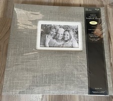 Paper Studio 12x12 Scrapbook Album W/10 Sheets Gray Linen 10 Refill Sheets New