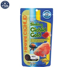 Sinking Cichlid Fish Food Pellets 3.5oz for All Life Stages Color Enhancer