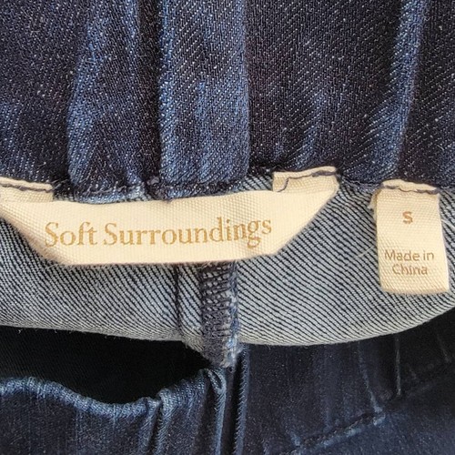 Soft Surroundings #29685 Denim Metro Legging Skinny Pull On Dark Blue Size Small - Picture 5 of 5