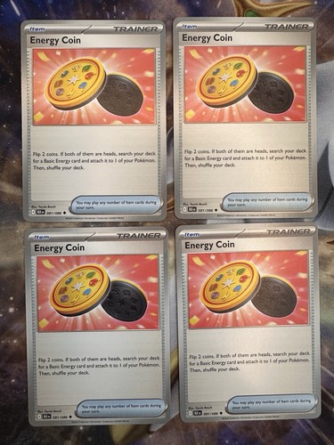 4x Pokemon TCG - Energiemünze - 081/086 - SV: Black Bolt KOSTENLOSER VERSAND - Bild 1 von 2