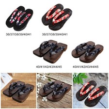Japanese Clogs Slippers Geta Sandals Flops for Men Women