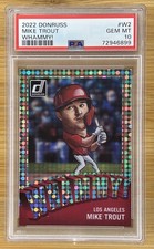 🔥CASE HIT PSA 10🔥 2022 Panini Donruss Whammy Mike Trout LA Angels SP #W2