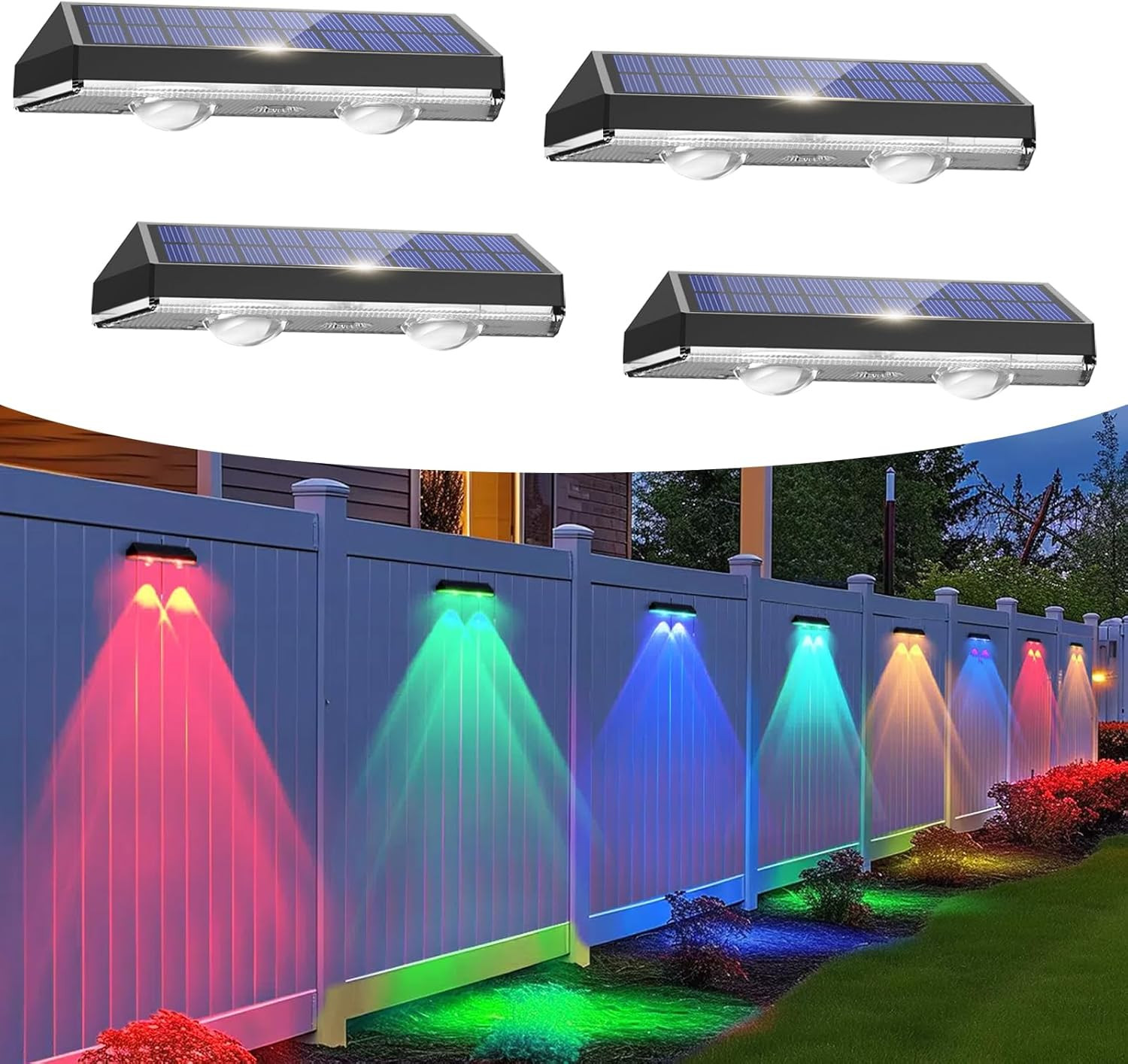 Applique murale solaire extérieure étanche IP65 avec allumage automatique pour entrée et terrasse