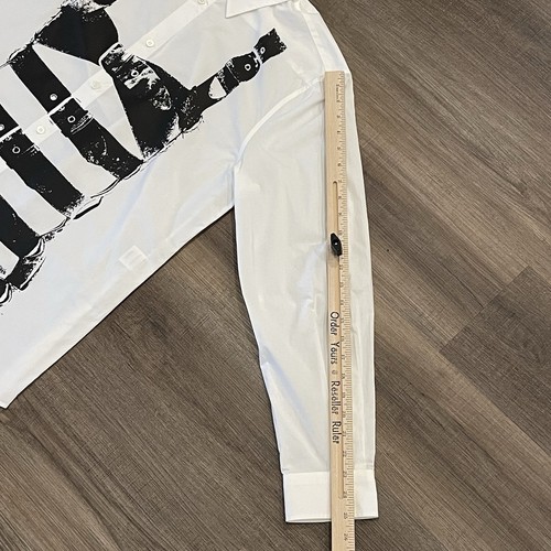 Jean Paul Gaultier The Buckle Body Shirt Womens XS Button Up Long Sleeve White - Picture 9 of 16