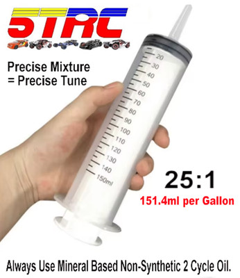 Rovan 2 Cycle mixing measuring bulb for precise 151.4ml per gallon
