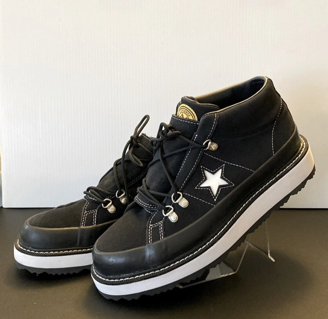 Scarpe da donna Converse Mountain Club misura 9 5 nere stivali foderati in pile medio 566163C