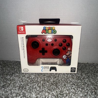 NEW PowerA Red Super Mario Enhanced Wired Controller For Nintendo Switch (E2)