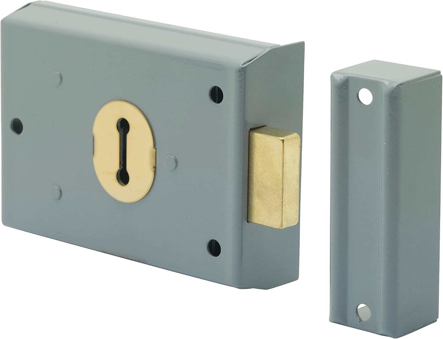 Sterling SRL001 101 x 76 mm Rim Deadlock - Grey 4"" x 3""