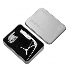 Grabtune Kapodaster & Tuner für gewölbtes Griffbrett silber