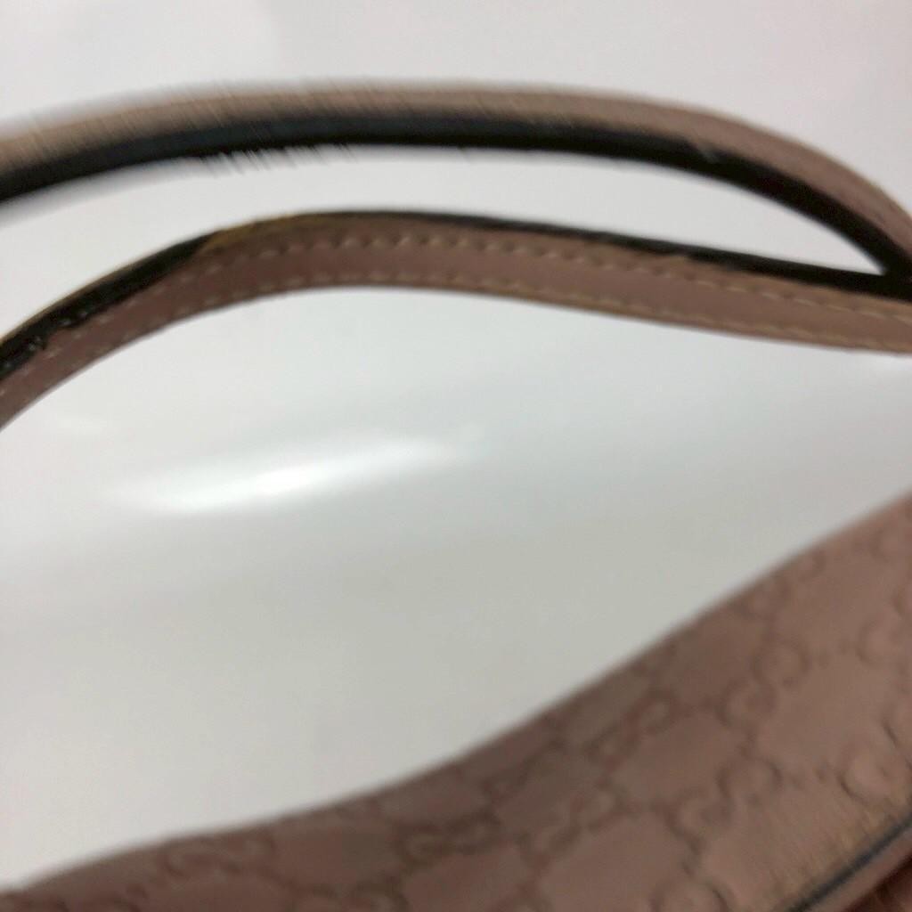 GUCCI Gucissima Leather Tote Bag Pink Beige Ladies Authentic Used thumbnail 7