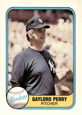 1981 Fleer #91 Gaylord Perry
