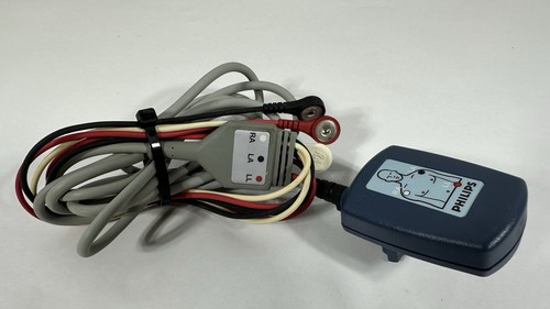 Philips M3873A FR2+ ECG Assessment Module AAMI Lead II Cable HeartStart AED