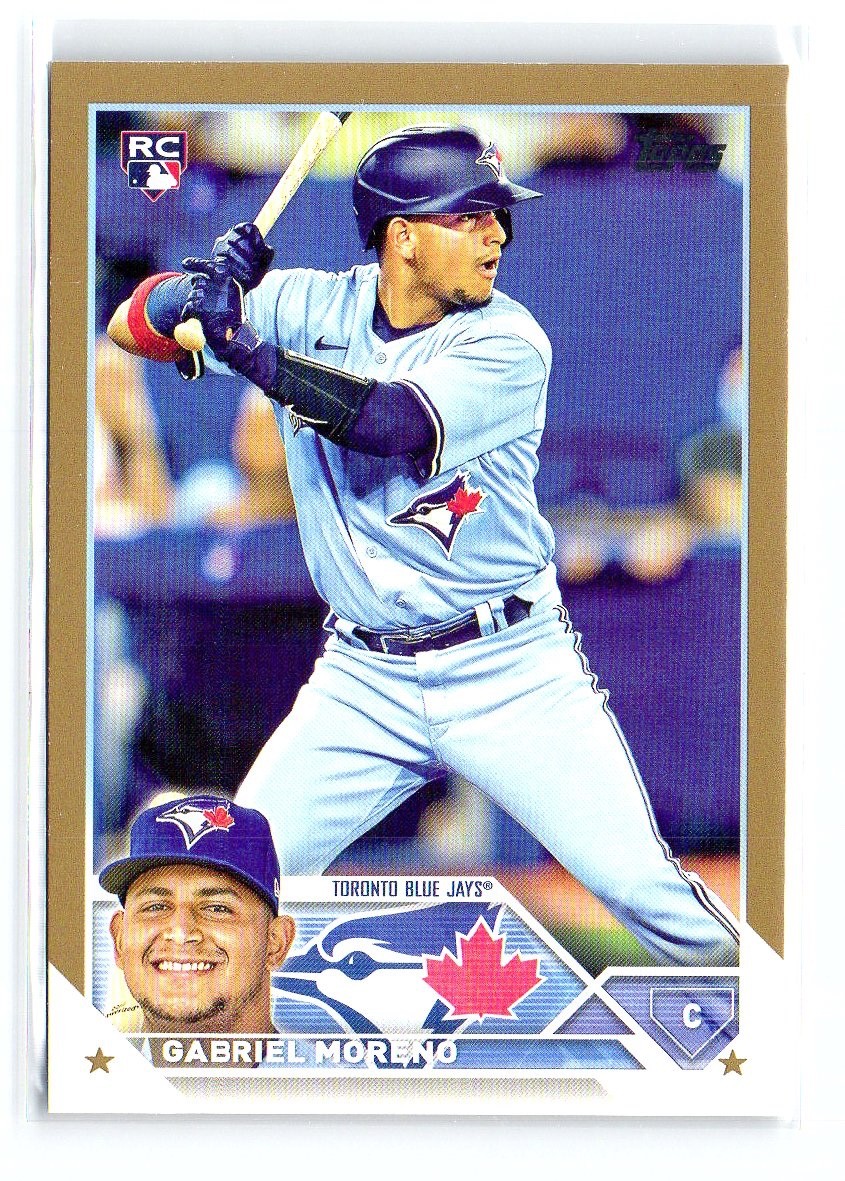 2023 Topps Series 1 Gabriel Moreno #169 Gold Parallel /2023 Rookie RC Blue Jays
