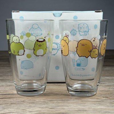 Sumikko Gurashi Trinkgläser x2 Set mit Box San-X Japan süße Tasse Tumbler