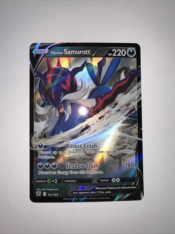 Hisuian Samurott V 101/189 Swsh10: Astral Radiance Holo - Image 2 of 4
