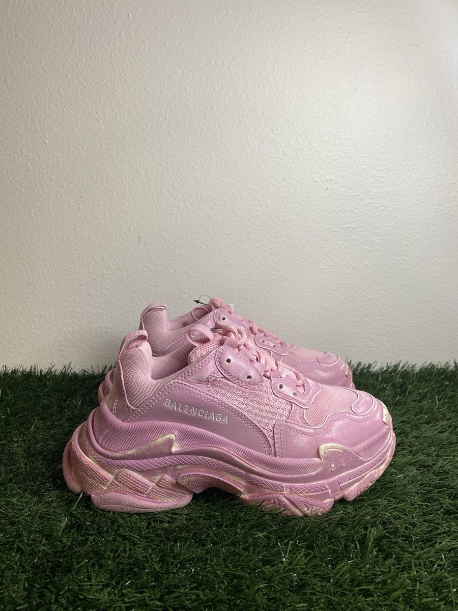 BALENCIAGA ピンク スニーカー 35 New | Size 35 EU | Balenciaga Triple S Sneaker Faded 'Pink' | eBay