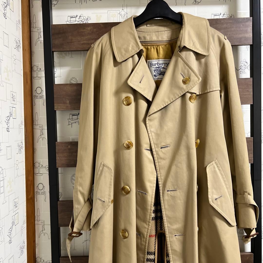 Burberry Trench Coat Beige Cotton With Check Pattern Size M For Women thumbnail 18