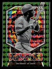 2021 Panini Mosaic #V8 Lou Brock Vintage Green