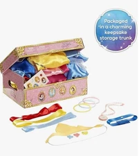 Disney Princess Deluxe Dress Up Trunk Pretend Play Costume Box for Kids