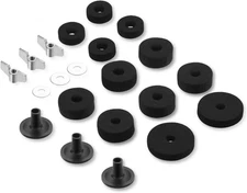 Cymbals Replacement Accessories Cymbal Stand Felts Black 21 Pcs