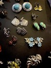 Estate Retro Clip On Earring Lot — photo 5