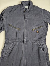 Vintage Dickies Cotton Coveralls Large XT Blue Distressed Workwear Jumpsuit...