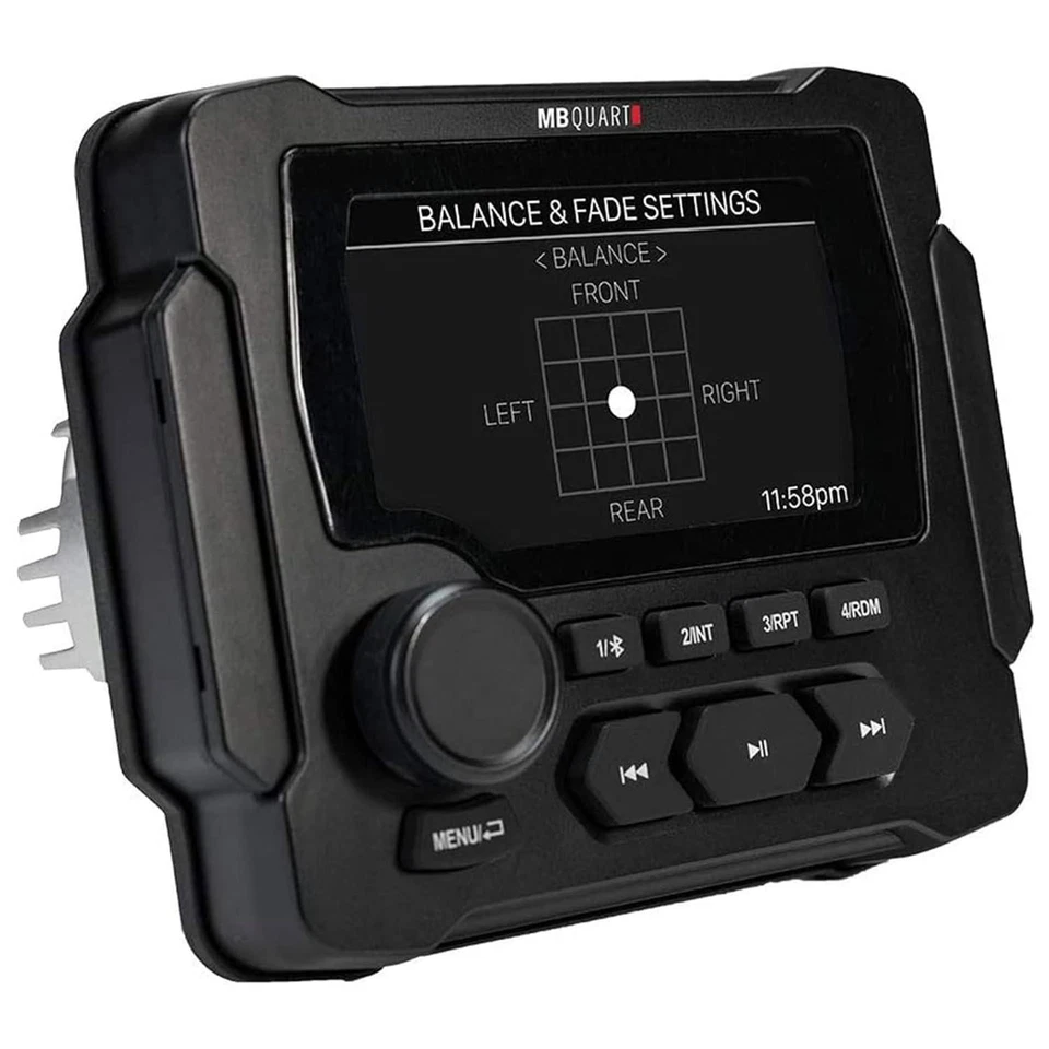 MB Quart GMR-LED Marine Multimedia Receiver 3.5" LCD 160W Power with Bluetooth - Image 2 of 4