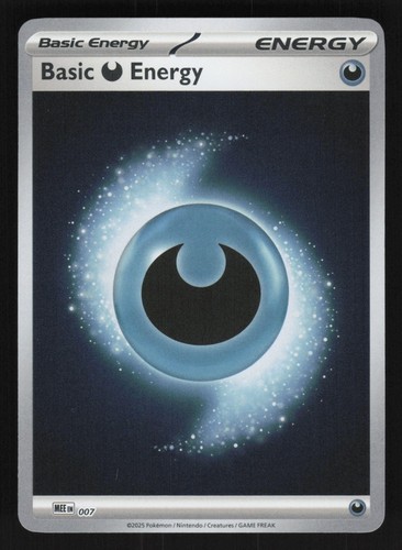English NM Basic Darkness Energy 7 MEE Reverse Holofoil Pokemon MEE: Mega Evo...