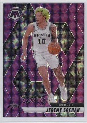 2024-25 Panini Mosaic Purple Mosaic Prizm 55/99 Jeremy Sochan #54 1s2h
