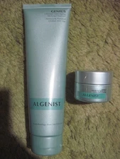 Algenist Genius Ultimate Anti-Aging Melting Cleanser 5oz Tube + .5oz. Jar Cream