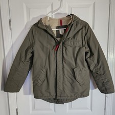 Lands End Kids Size 10-12 Insulated Hooded Full Zip Jacket